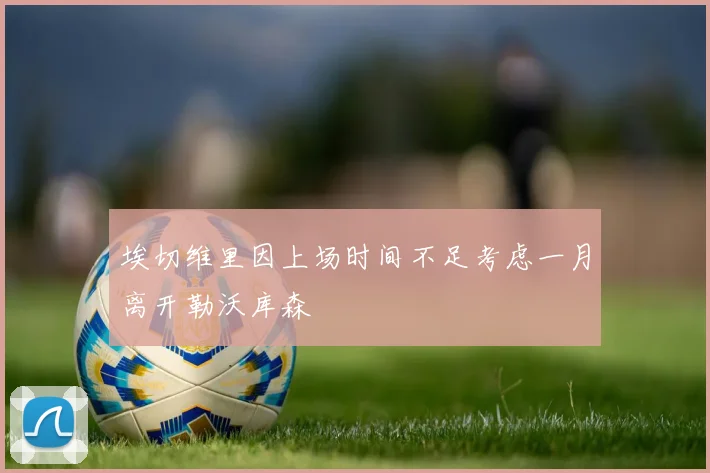 埃切维里因上场时间不足考虑一月离开勒沃库森