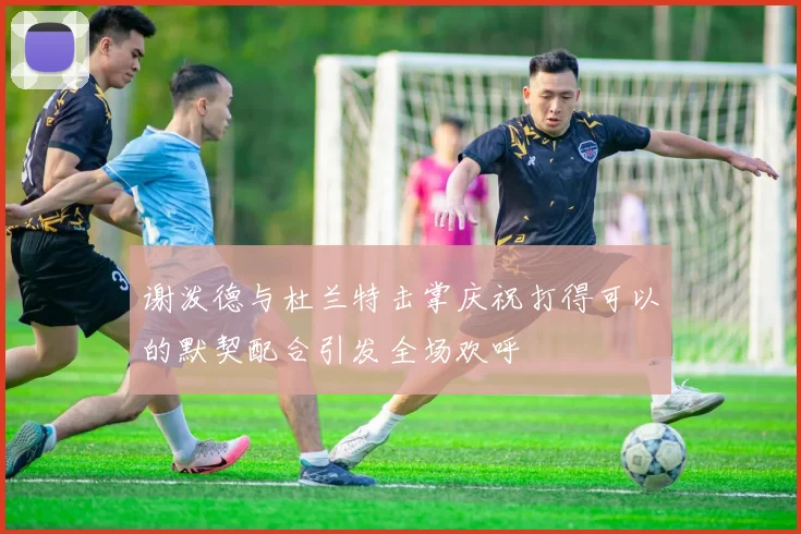 谢泼德与杜兰特击掌庆祝打得可以的默契配合引发全场欢呼